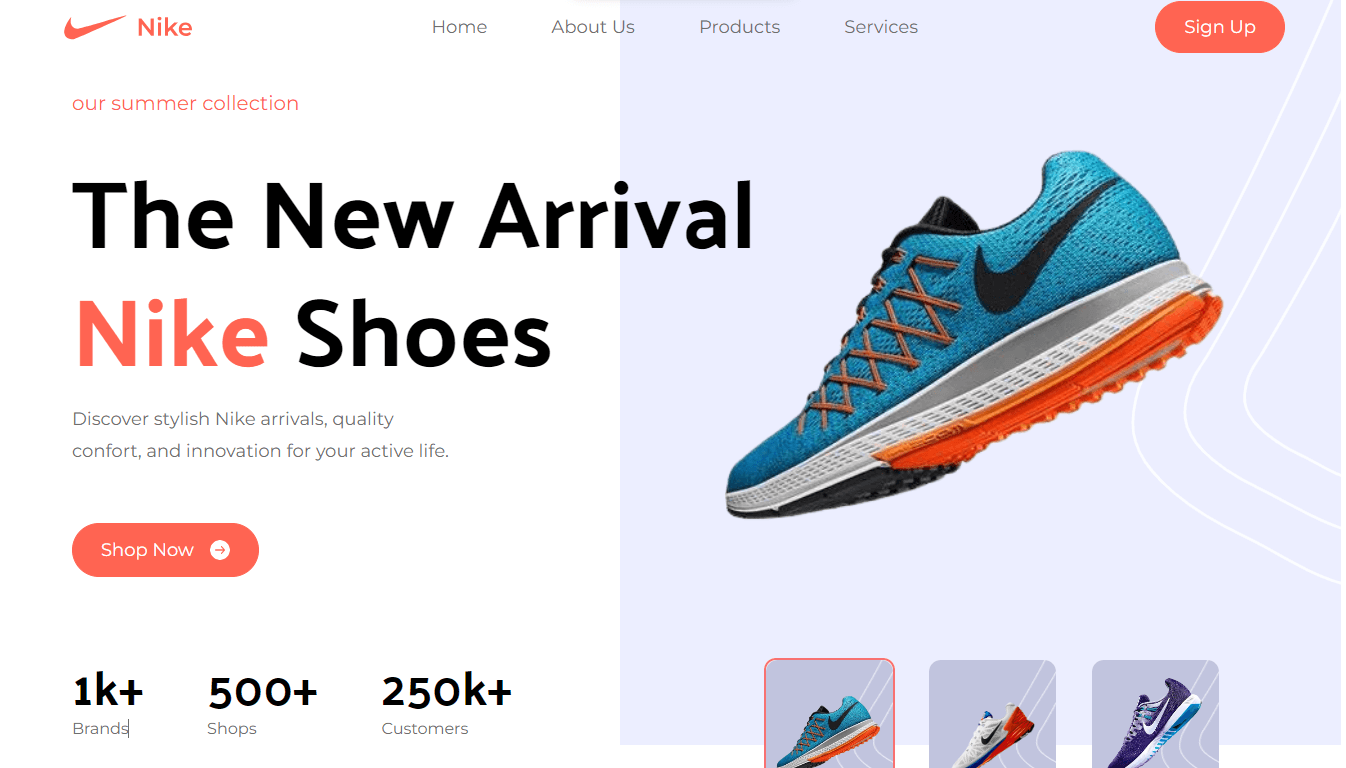 Nike Landing Page